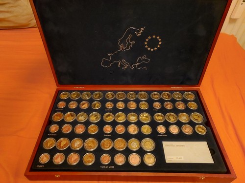 Münzsammlung holzkisten - münzsammlung,