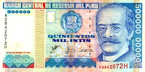 500 000 intis peru - intis,