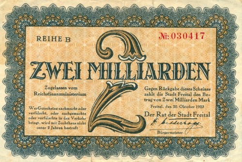 Milliarden mark freital - 2,