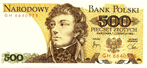 500 polnische zloty banknote - zloty,