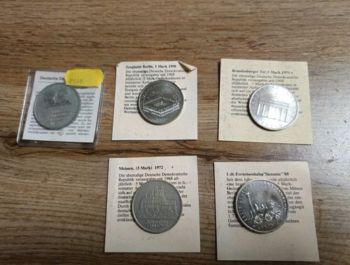 Münzen ddr saxonia meissen - 5,