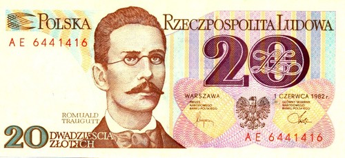 Polnische zloty banknote - 20,