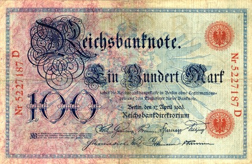 100 mark deutsches reich - mark,