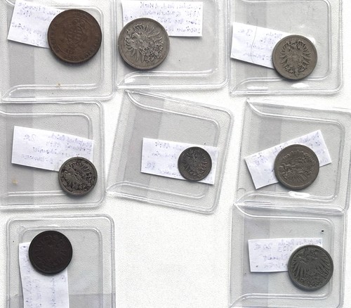 Kleine sammlung münzen - kleine,