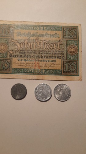 Nachlass münzen und 1 x - münzen,