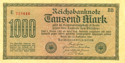 000 mark aus - 1.000,