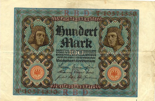 100 mark aus papas - mark,