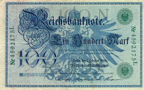 100 mark deutsches reich - 100,